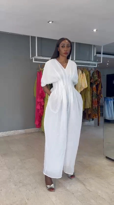 Fluid Pleated Jumpsuit