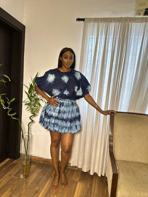 Yimika bubble skirt set