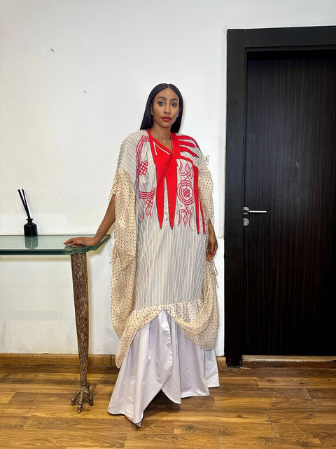 Draped Agbada with skirt