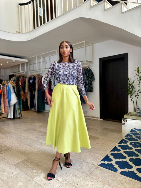 Reese skirt Lemon-Green