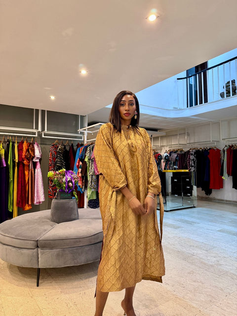 Textured kaftan