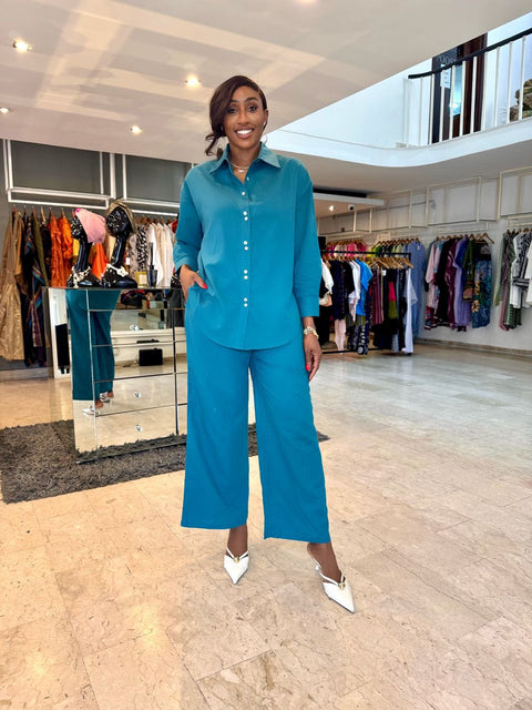 Linen trousers set