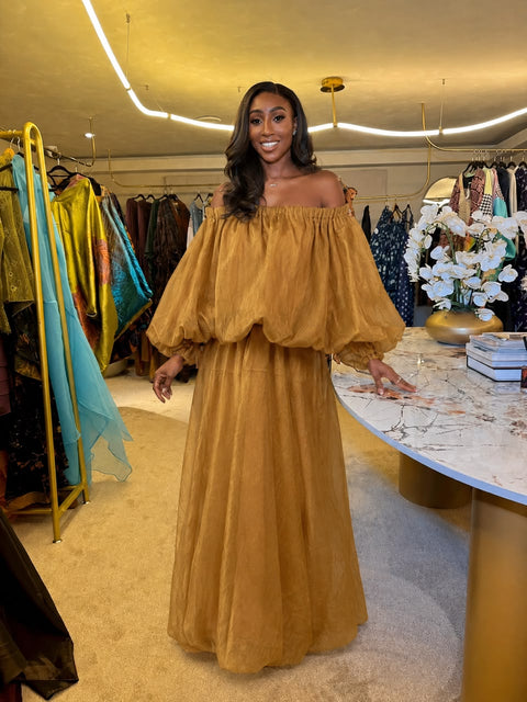 Fafa bubble maxi dress