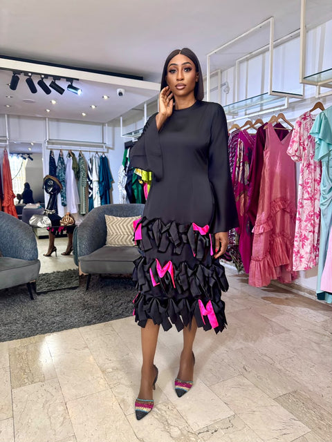 Tahlia Tier dress(Sleeve)