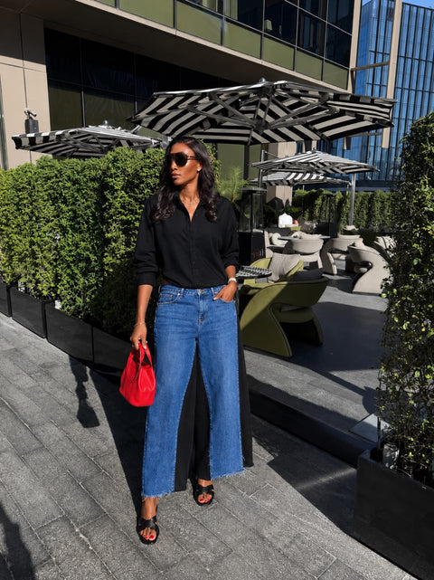 Denim shirtdress