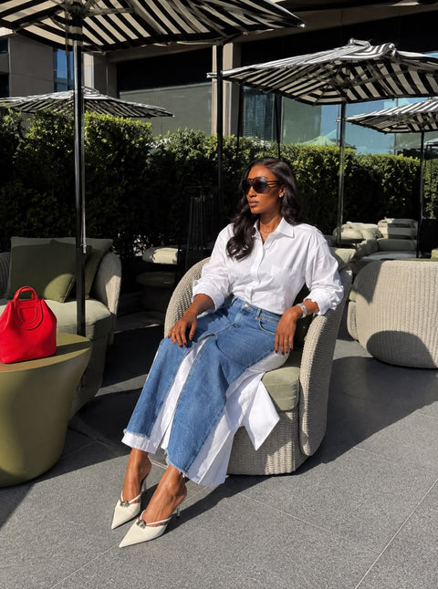 Denim shirtdress
