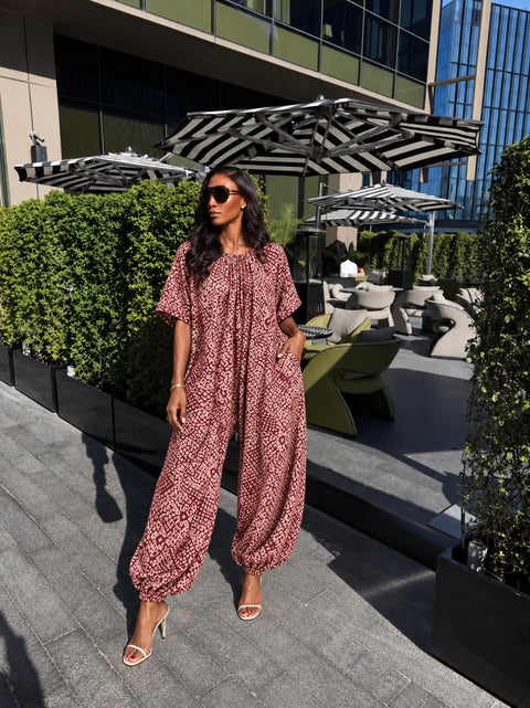 ADIRE BALOON JUMPSUIT