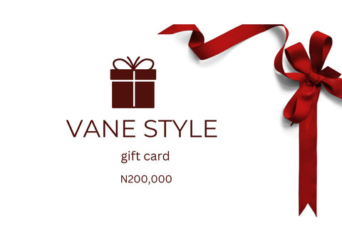 VANE STYLE GIFT CARD